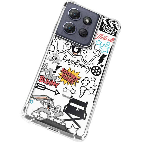 Looney Tunes Bugs Bunny Patches Moto G Power 5G (2025) Clear Case